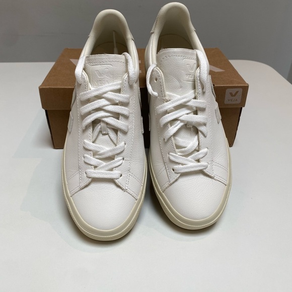 Veja Campo Sneaker Extra White/Natural Suede sz 38.5EU/7.5US New in Box - Picture 5 of 7